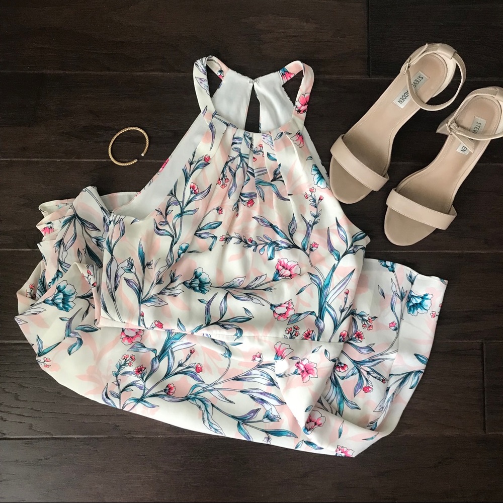 Express Floral Halter Dress 🌸